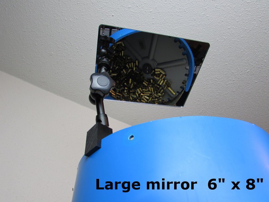 Case feeder mirror assembly